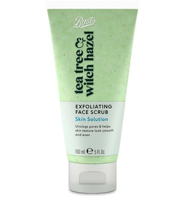 Boots Boots Tea Tree & Witch Hazel Exfoliating Face Scrub 150Ml
