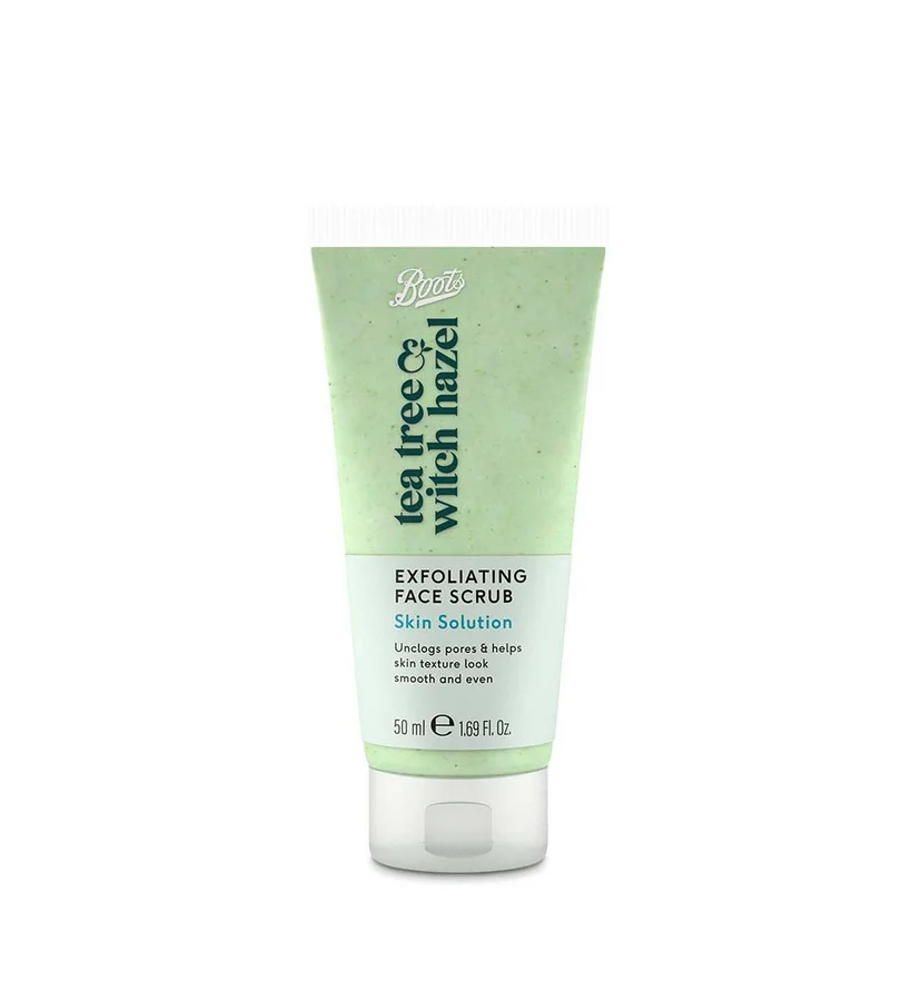 Boots Boots Tea Tree & Witch Hazel Exfoliating Face Scrub 50Ml