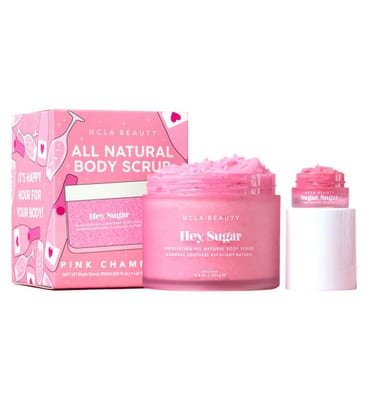 NCLA Beauty NCLA Beauty Ncla Hey Sugar Pink Champagne Lip & Body Scrub 2 Pcs Set - 5Ml Mini +250 ml