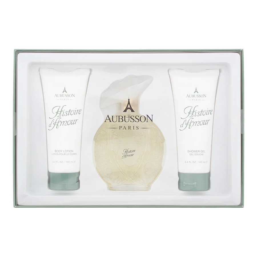 Aubusson Aubusson Historie d'Amour Gift Set 100ml EDP + 100ml Body Lotion + 100ml Shower Gel