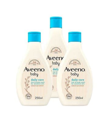 Aveeno Baby Aveeno Baby Hair & Body Wash250 Ml X3 Bundle