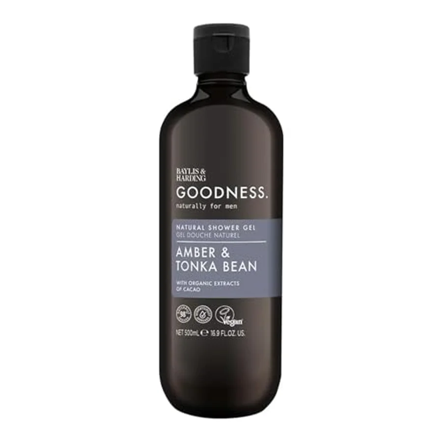 Baylis & Harding Baylis & Harding Goodness Amber & Tonka Bean Natural Shower Gel 500ml