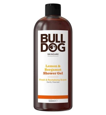 Bulldog Bulldog Skincare Lemon & Bergamot Shower Gel For Men, Refreshing Men's Body Wash, 500ml