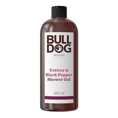 Bulldog Bulldog Skincare Vetiver & Black Pepper Shower Gel For Men, Refreshing Men's Body Wash, 500ml