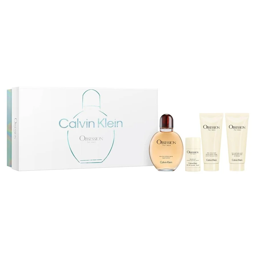 Calvin Klein Calvin Klein Obsession Gift Set 125ml EDT + 100ml Aftershave Balm + 100ml Shower Gel + 75g Deodorant Stick