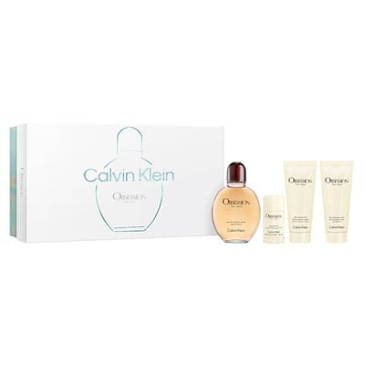Calvin Klein Calvin Klein Obsession Gift Set 125ml EDT + 100ml Aftershave Balm + 100ml Shower Gel + 75g Deodorant Stick