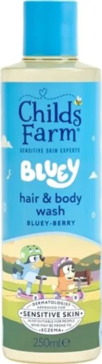 Child's Farm Childs Farm Bluey Hair & Body Wash250 Ml Gentle Tear-Free Formula For Kids, Babies Sensitive Skin, 250ml