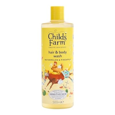Child's Farm Childs Farm Hair & Body Wash, Watermelon Pineapple 500Ml Gentle Tear-Free Formula For Kids, Babies Sensitive Skin