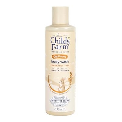 Child's Farm Childs Farm Oatderma Body Wash250 Ml Fragrance Free Sensitive Skin Baby Kids Shower Gel, 250ml