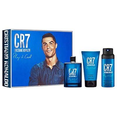 Cristiano Ronaldo Cristiano Ronaldo Cr7 Play It Cool Gift Set 100ml Edt Spray + 150ml Shower Gel +150ml Body Spray