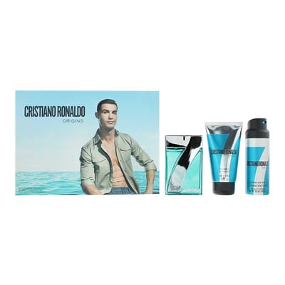 Cristiano Ronaldo Cristiano Ronaldo Origins 3 Piece Gift Set: Eau de Toilette 100ml - Shower Gel 150ml - Body Spray 150ml