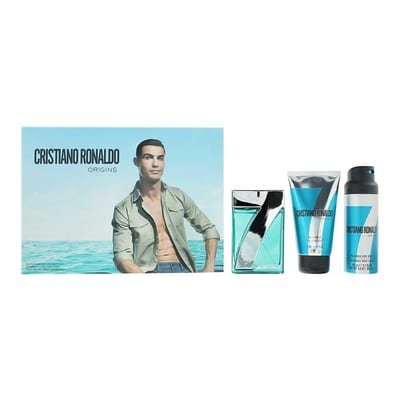 Cristiano Ronaldo Cristiano Ronaldo Origins 3 Piece Gift Set: Eau de Toilette 100ml - Shower Gel 150ml - Body Spray 150ml