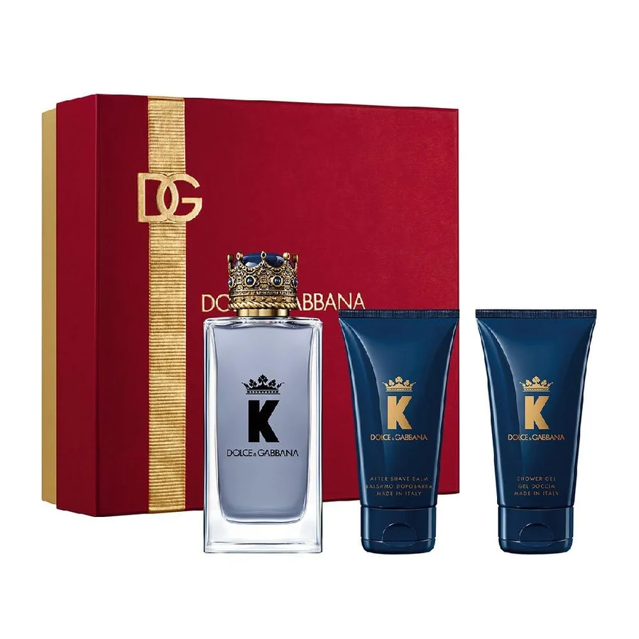 Dolce & Gabbana Dolce & Gabbana K Gift Set 100ml EDT + 50ml Aftershave Balm + 50ml Shower Gel