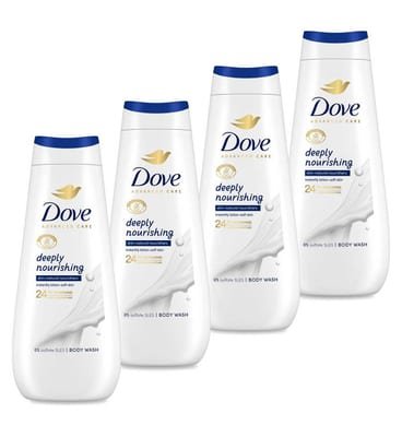 Dove Dove Advanced Body Wash Deeply Nourishing 4X 400Ml Bundle