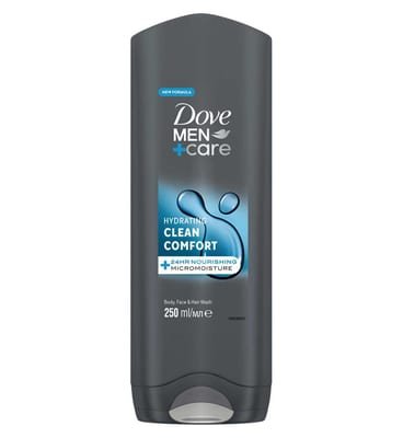 Dove Dove Hydrating 3-In-1 Hair, Face And Body Wash Clean Comfort250 ml, 250ml