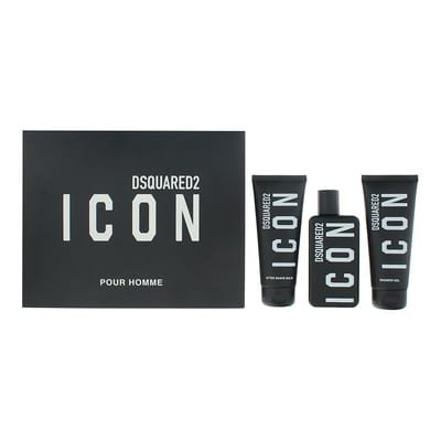 Dsquared2 Dsquared2 Icon Pour Homme Gift Set 100ml EDP + 100ml Shower Gel + 100ml Aftershave Balm