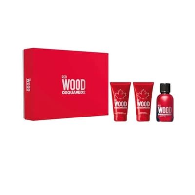 Dsquared2 Dsquared2 Red Wood Gift Set 50ml EDT + 50ml Body Lotion + 50ml Shower Gel