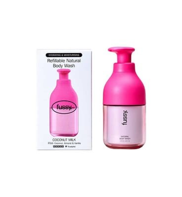Fussy Fussy Refillable Natural Body Wash Coconut Milk 320ml