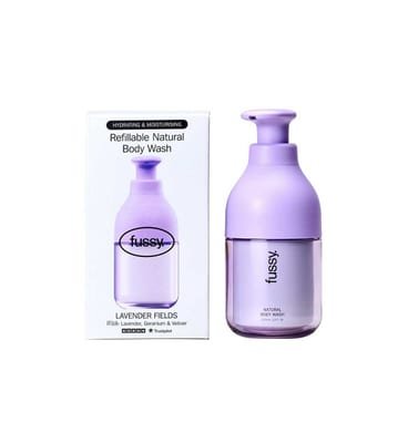 Fussy Fussy Refillable Natural Body Wash Lavender Fields 320ml
