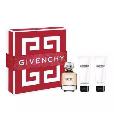 Givenchy Givenchy L'interdit 3 Piece Gift Set: Eau De Parfum 80ml - Body Lotion 75ml - Shower Gel 75ml