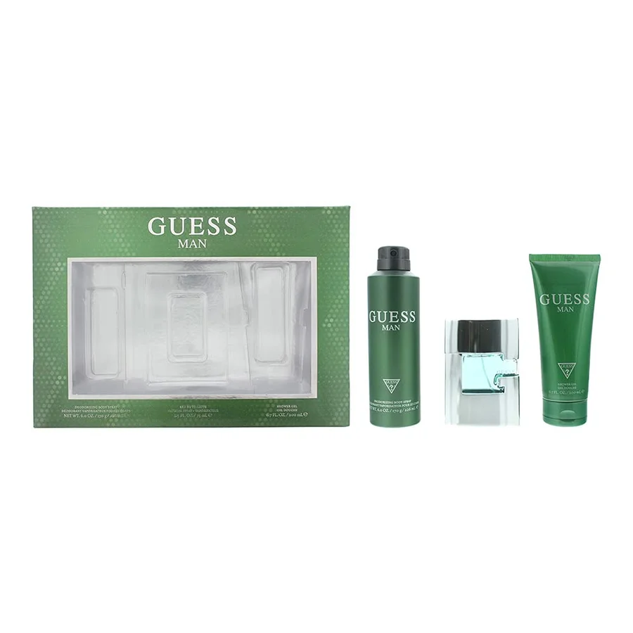 Guess Guess Guess Man Gift Set 75ml EDT + 226ml Deodorant Spray + 200ml Shower Gel