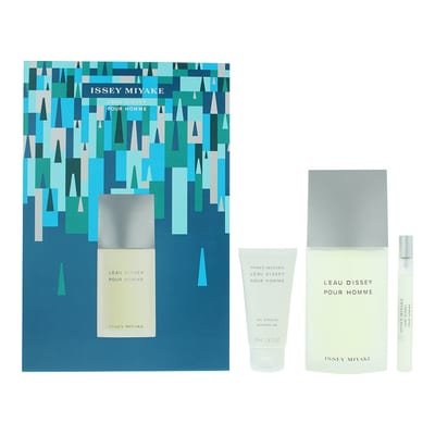 Issey Miyake Issey Miyake L'eau D'issey Pour Homme 3 Piece Gift Set: Eau De Toilette 125ml - Shower Gel 50ml - Eau De Toilette 10ml