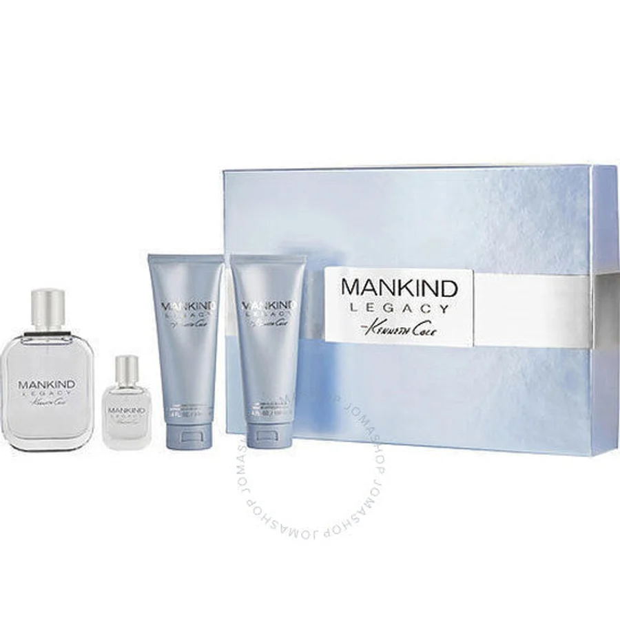 Kenneth Cole Kenneth Cole Mankind Legacy 4-Piece Gift Set – EDT, Aftershave Balm, Hair & Body Wash