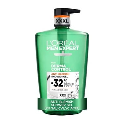 L'Oreal Men L'Oreal Men L'oréal Men Expert Derma Control Anti-Blemish Shower Gel For Blemish Control, 1L