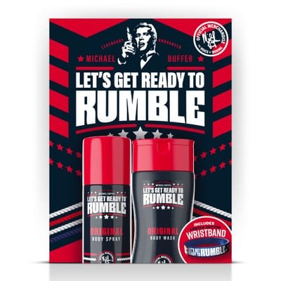 Michael Buffer Michael Buffer Let's Get Ready To Rumble Gift Set 250ml Shower Gel + 150ml Body Spray + Wristband