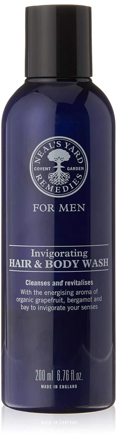 Neal's Yard Remedies Neal's Yard Remedies | Invigorating Hair & Body Wash | Gifts for Men | Certified Organic Bergamot & Grapefruit Fragrance | Revitalises The Mind |