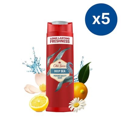 Old Spice Old Spice Shower Gel Deep Sea 400Ml X5 Bundle