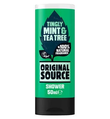 Original Source Original Source Mint And Tea Tree Shower Gel Body Wash Travel Size 50ml