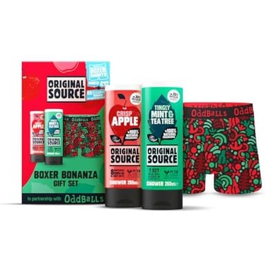 Original Source Original Source Shower Gels 2X250Ml X Oddballs Boxer Shorts Size M Gift Set