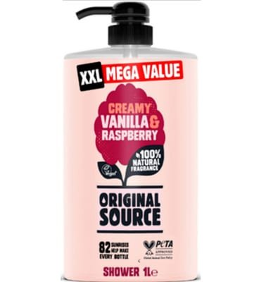 Original Source Original Source Vanilla And Raspberry Shower Gel Body Wash 1L