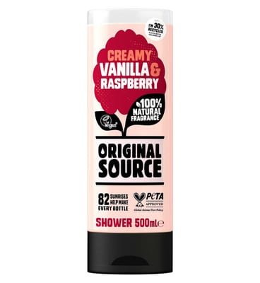 Original Source Original Source Vanilla And Raspberry Shower Gel Body Wash 500ml