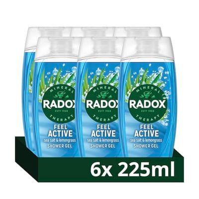 Radox Radox Mineral Therapy Feel Active Body Wash Shower Gel uniquely blended with herbs