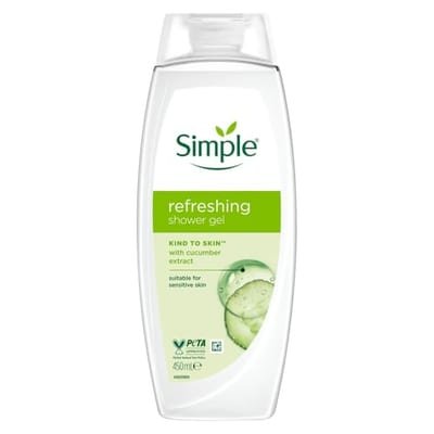 Simple Simple Kind To Skin Refreshing Shower Gel 450ml