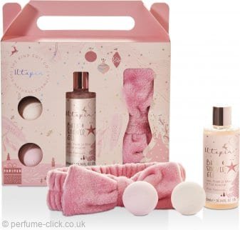 The Kind Edit Co. The Kind Edit Co. Utopia Headband Gift Set 200ml Bath & Shower Gel + 2 x 50g Bath Fizzers + Headband