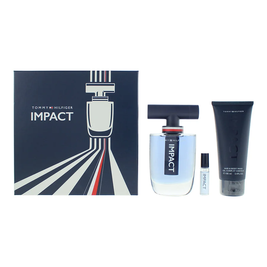 Tommy Hilfiger Tommy Hilfiger Impact 3 Piece Gift Set: Eau de Toilette 100ml - Body Wash 100ml - Eau de Toilette 4ml