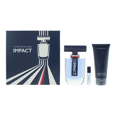 Tommy Hilfiger Tommy Hilfiger Impact 3 Piece Gift Set: Eau de Toilette 100ml - Body Wash 100ml - Eau de Toilette 4ml