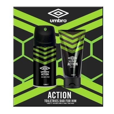 Umbro Umbro Action Gift Set 150ml Body Spray + 150ml Body Wash