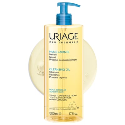 Uriage Uriage Shower Oil 500 mL - Face & Body Wash - Dry & Sensitive Skin - Cleanses
