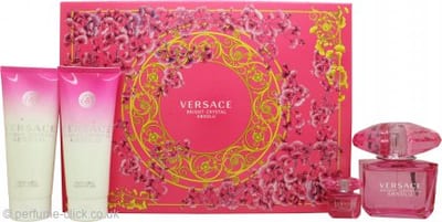 Versace Versace Bright Crystal Absolu Gift Set 90ml EDP + 100ml Body Lotion + 100ml Shower Gel + 5ml EDP