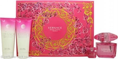 Versace Versace Bright Crystal Absolu Gift Set 90ml EDP + 100ml Body Lotion + 100ml Shower Gel + 5ml EDP