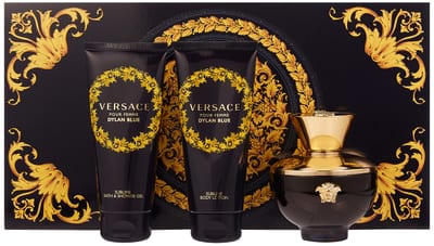 Versace Versace Pour Femme Dylan Blue Gift Set 100ml EDP + 100ml Shower Gel + 100ml Body Lotion + Purse