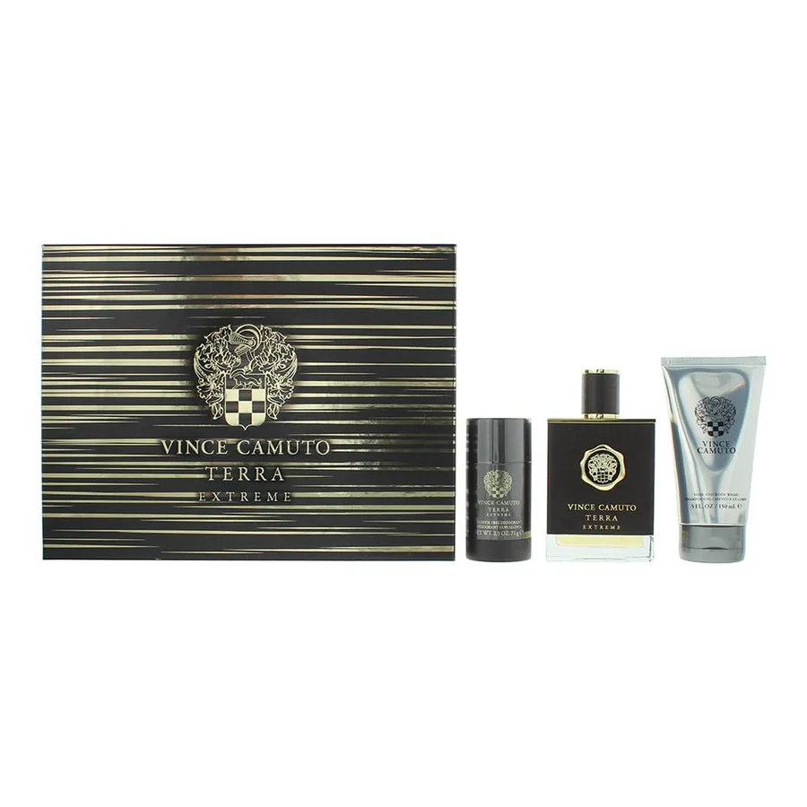 Vince Camuto Vince Camuto Terra Extreme Gift Set 100ml EDP + 150ml Shower Gel + 75ml Deodorant Stick