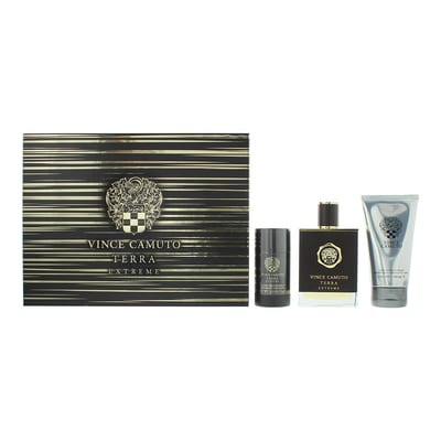 Vince Camuto Vince Camuto Terra Extreme Gift Set 100ml EDP + 150ml Shower Gel + 75ml Deodorant Stick