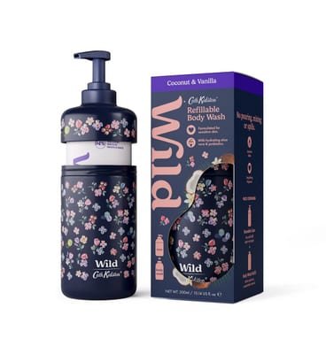 Wild Wild Cath Kidston Marble Ditsy Body Wash Case + Coconut & Vanilla Refill 300ml