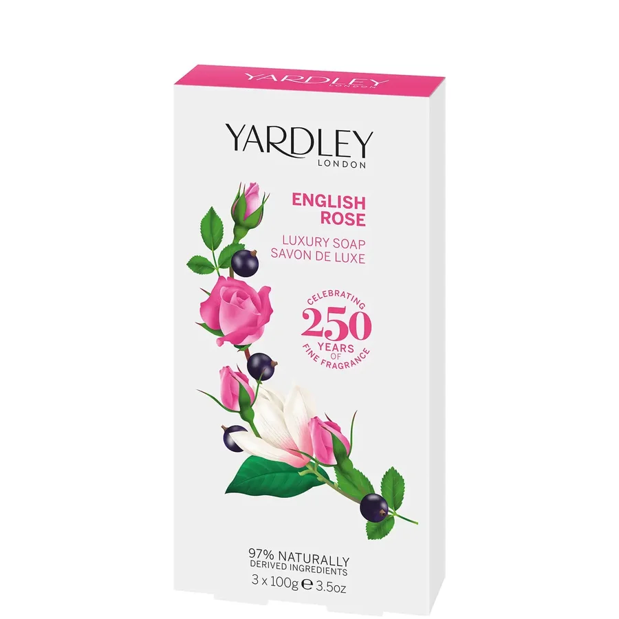 Yardley Yardley English Rose Soap 3 x 100g