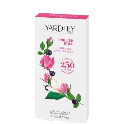 Yardley Yardley English Rose Soap 3 x 100g